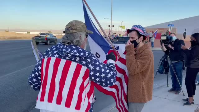 Las Vegas Review Journal News | Trump supporters protest outside Elections Department