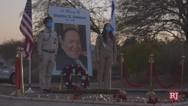 Las Vegas Review Journal News | Jewish Community pays respects to Sheldon Adelson