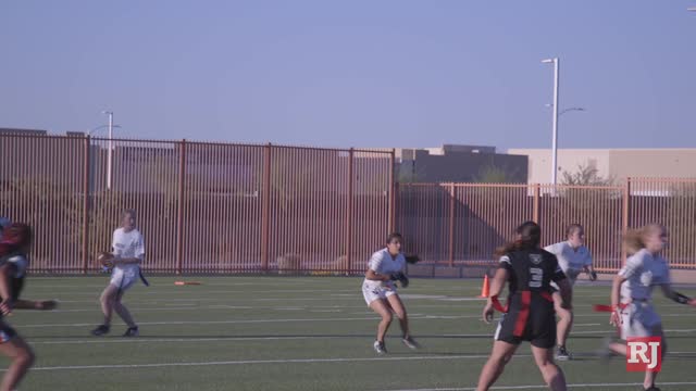 Las Vegas Review Journal Sports | Raiders Host Girls Flag Football All-Star Game