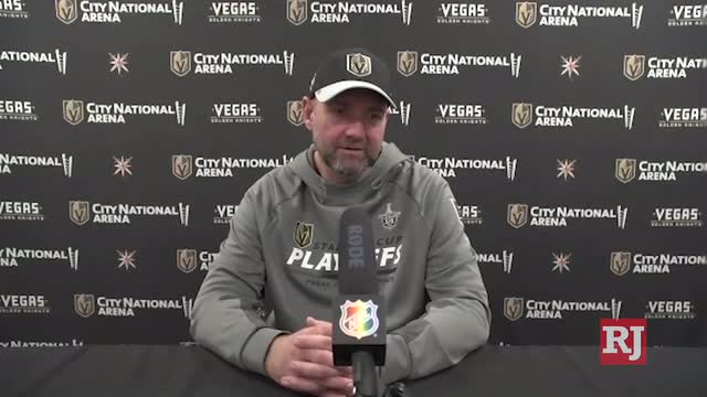 Las Vegas Review Journal Sports | Golden Knights talk about going to the playoffs
