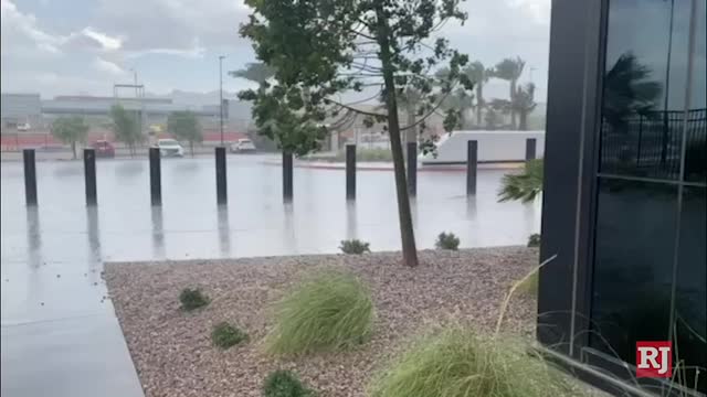 Las Vegas Review Journal News | Rain hits Raiders HQ in Henderson