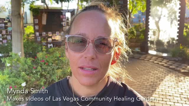 Las Vegas Review Journal News | Sister of shooting victim makes videos of healing garden