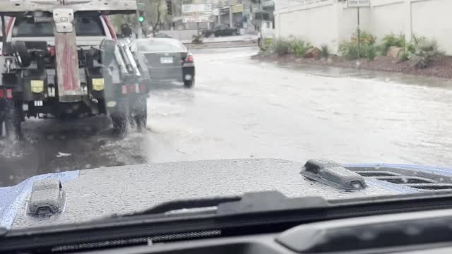 Las Vegas Review Journal News | Northeast valley flooding during evening commute on Friday, Sept. 1, 2023. (Roy Thevenot)