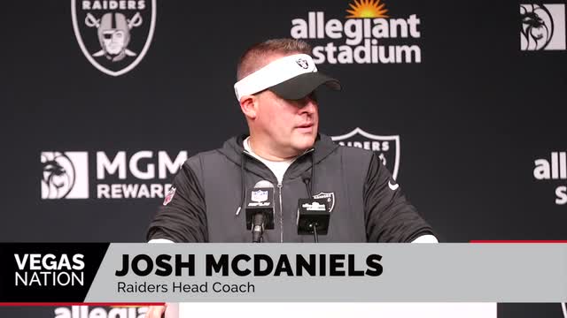 Las Vegas Review Journal Sports | Josh McDaniels on his coaching decisions in the Raiders loss