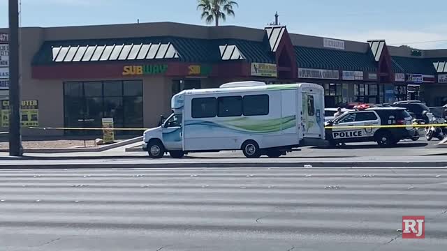 Las Vegas Review Journal News | Pedestrian struck by bus