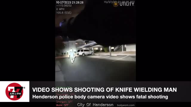 Las Vegas Review Journal News | Police video shows fatal shooting of knife wielding man in Henderson