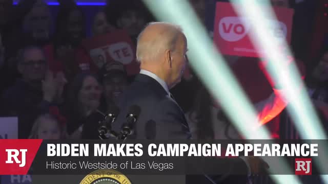 Las Vegas Review Journal News | President Joe Biden makes campaign appearance in Historic Westside