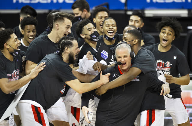 Las Vegas Review Journal Sports | San Diego State Aztecs punch their ticket to NCAA Tournament