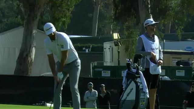 Dustin Johnson’s approach to 10 feet leads to birdie at Genesis