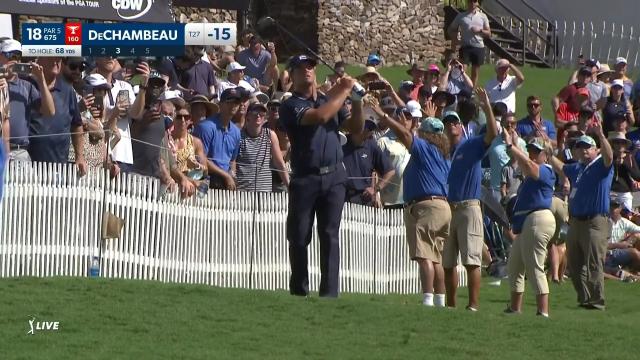 PGA TOUR | Bryson DeChambeau gets up-and-down for birdie at Sentry