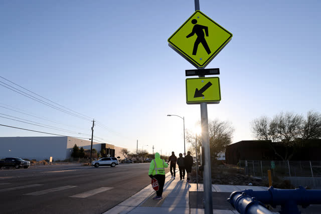 Las Vegas Review Journal News | Crossing guards talk about changes at site of crash.