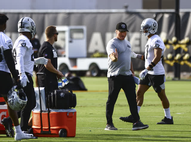 Las Vegas Review Journal Sports | Jon Gruden talks ‘win now’ after day 2 of Raiders minicamp