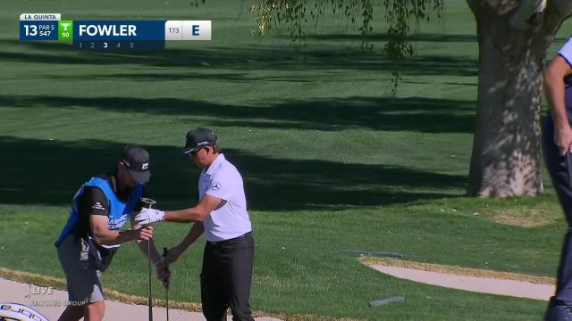 PGA TOUR | Rickie Fowler’s tight bunker shot and birdie at The American Express