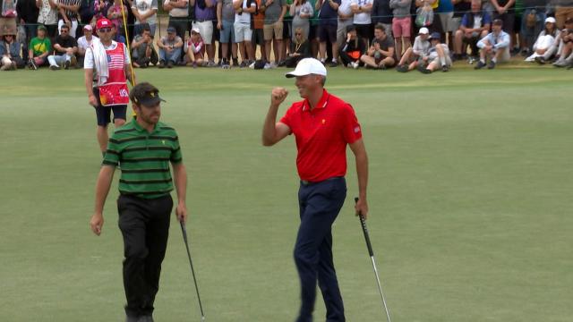 Matt Kuchar’s birdie to win hole and secure victory for U.S. in Presidents Cup