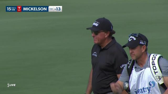 PGA TOUR | Phil Mickelson makes birdie on No. 15 in Round 4 at Sentry
