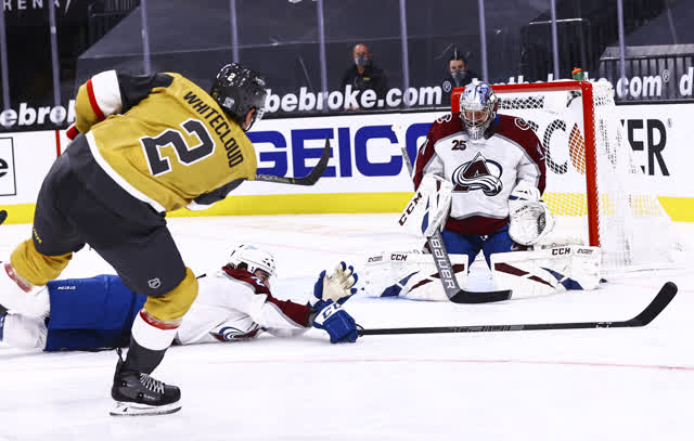 Las Vegas Review Journal Sports | Knights top Avalanche in heavyweight showdown