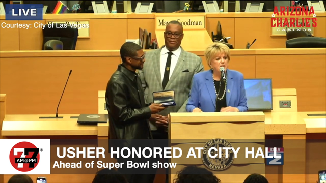 LVRJ Entertainment 7@7 | Usher honored at Las Vegas City Hall