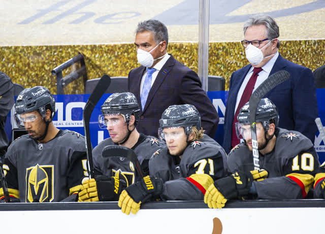 Las Vegas Review Journal Sports | Golden Knights GM says those in COVID protocols are healthy