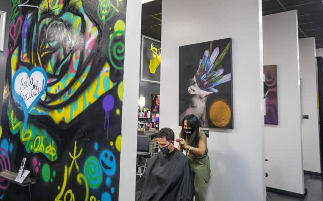 Las Vegas Review Journal Sports | Revolution Salon Stays Positive Amongst Pandemic