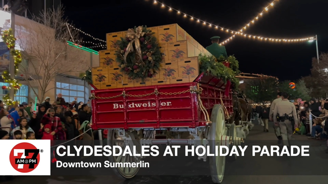 LVRJ Entertainment 7@7 | Downtown Summerlin invites Budweiser Clydesdales for holiday parade