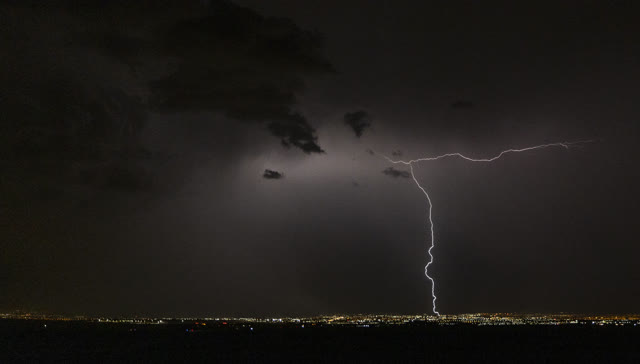 Las Vegas Review Journal News | More storms strike Las Vegas; flash flood warning issued