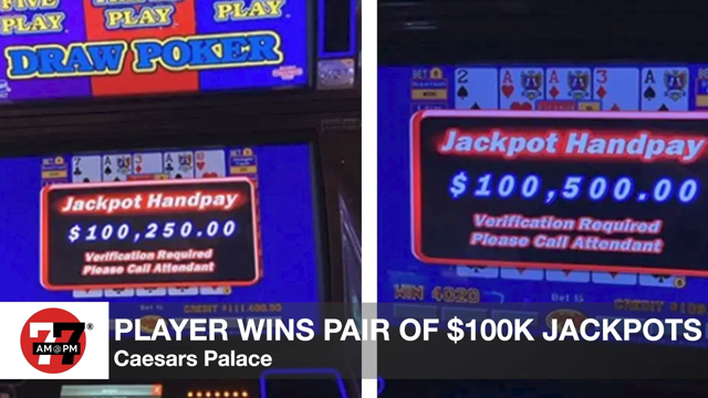 LVRJ Business 7@7 | Player wins pair of $100K video poker jackpots at Strip casino