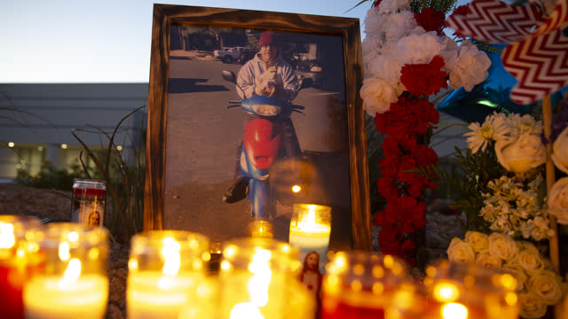 Las Vegas Review Journal News | Vigil held for moped driver killed by motorist
