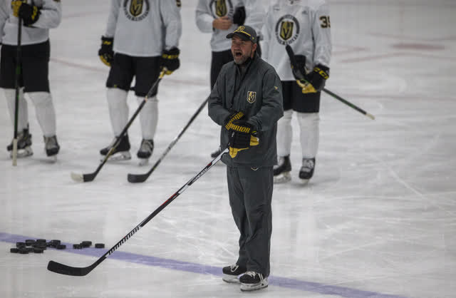 Las Vegas Review Journal Sports | Golden Knights adapting to new schedule, road rules