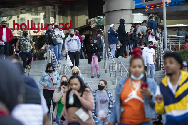 Las Vegas Review Journal News | People visit the Las Vegas Strip as COVID restrictions ease