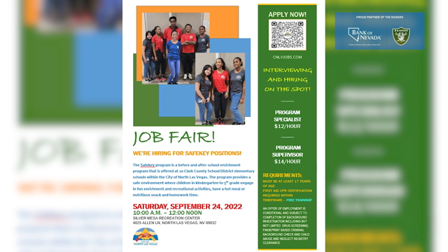 LVRJ Business 7@7 | City of North Las Vegas Hiring fair this Saturday