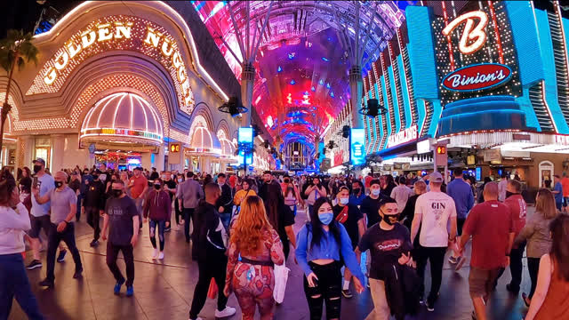 Las Vegas Review Journal News | Time-lapse: Fremont Street Experience Las Vegas Walking Tour