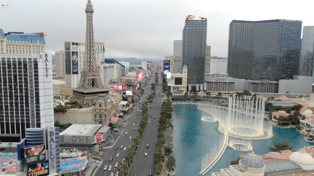 Las Vegas Review Journal News | The Las Vegas Strip a year later from above