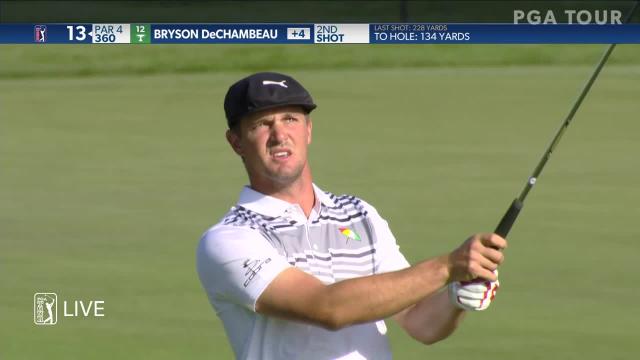 Bryson DeChambeau’s solid approach yields 8-foot birdie putt at Arnold Palmer