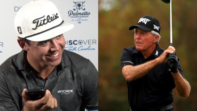 Garrick Higgo receives call from Gary Player following Palmetto Championship victory