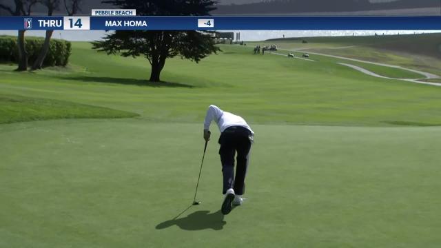 Max Homa spins wedge inside 8 feet and birdies at AT&T Pebble Beach