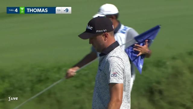 PGA TOUR | Justin Thomas sinks a 43-foot eagle on No. 5 in Round 3 at Sentry