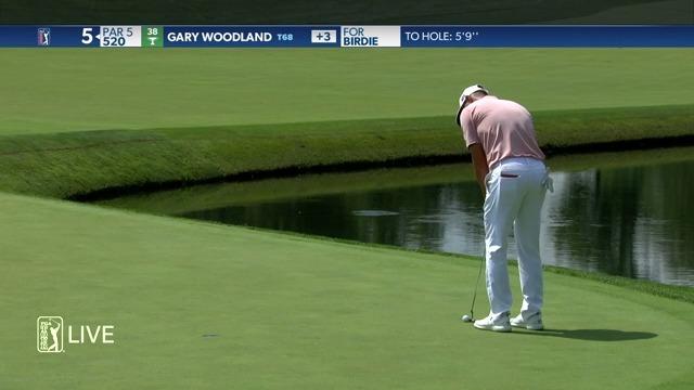 Gary Woodland makes birdie on No. 5 in Round 1 at Workday