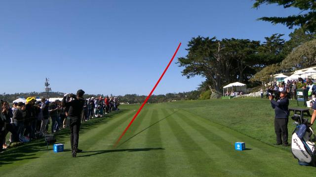 Leaders in driving from the AT&T Pebble Beach Pro-Am
