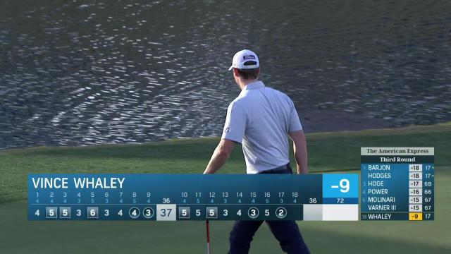 PGA TOUR | Vincent Whaley sinks birdie putt from just off the green at The American Express