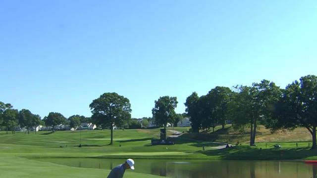 Jordan Spieth makes birdie on No. 17 in Round 2 at Travelers