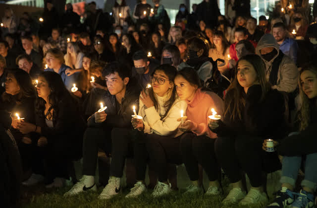 Las Vegas Review Journal Sports | Vigil held on birthday of UNLV student who died after charit