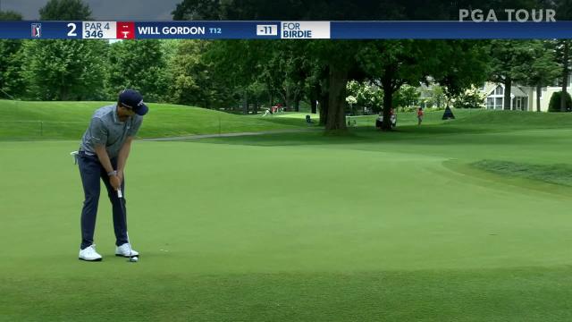 Will Gordon makes birdie on No. 2 in Round 4 at Travelers
