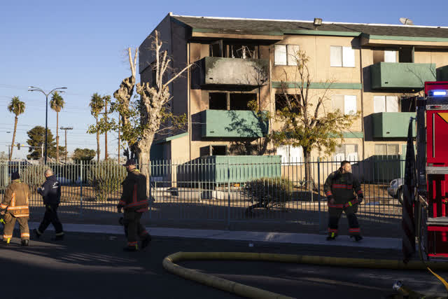 Las Vegas Review Journal News | Fire damages senior apartment complex
