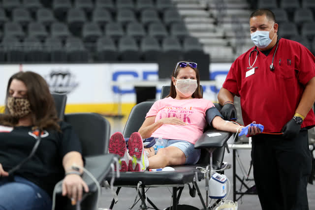 Las Vegas Review Journal | American Red Cross blood drive at T-Mobile Arena a success
