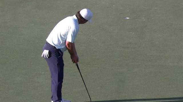 Greyson Sigg’s 24-foot birdie putt on No. 18 at The RSM Classic