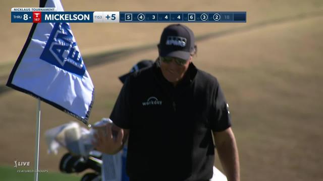 PGA TOUR | Phil Mickelson holes out for birdie on No. 17 in Round 2 at The American Express