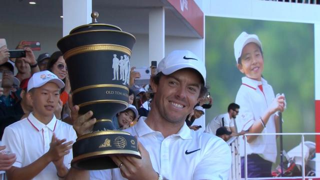 Rory McIlroy wins after defeating Xander Schauffele in a playoff hole at WGC-HSBC Champions