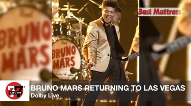 LVRJ Entertainment 7@7 | Bruno Mars returning solo residency to Dolby Live