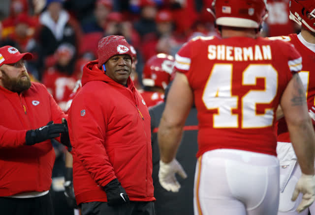 Las Vegas Review Journal Sports | Chiefs OC Bieniemy on being passed up for head coaching jobs