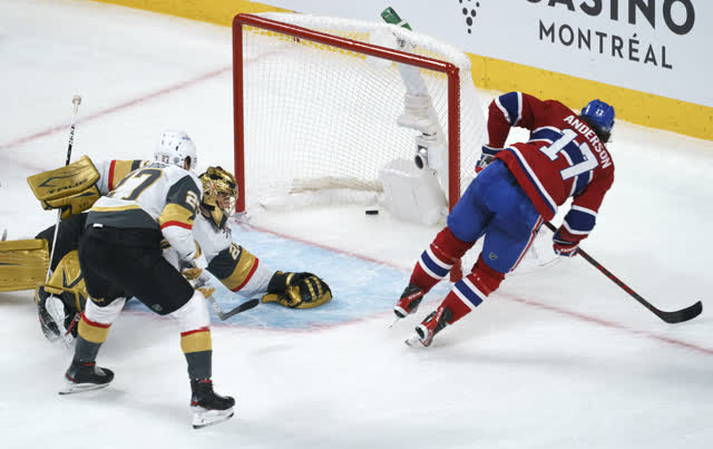 Las Vegas Review Journal Sports | Canadiens take series lead, Knights fall in OT